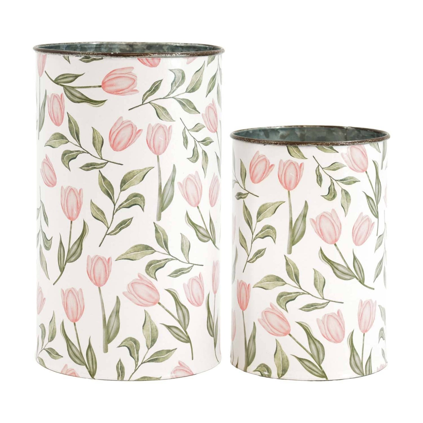 Pink Tulip Flower Buckets