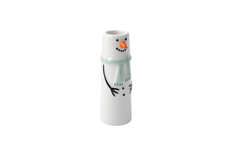 Snowman Bud Vase In Gift Box