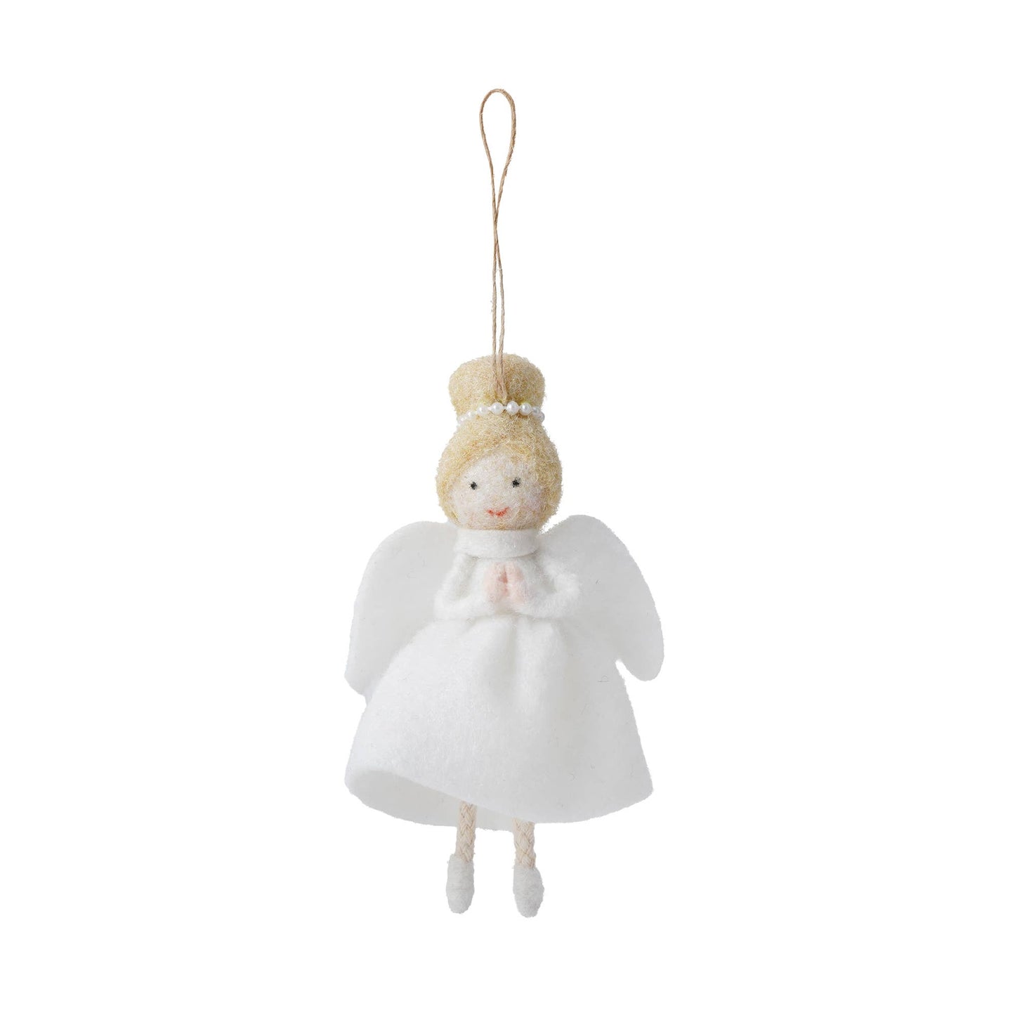Light Haired Felt Angel Hanging Decoration