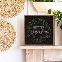 Better Together Wreath Black