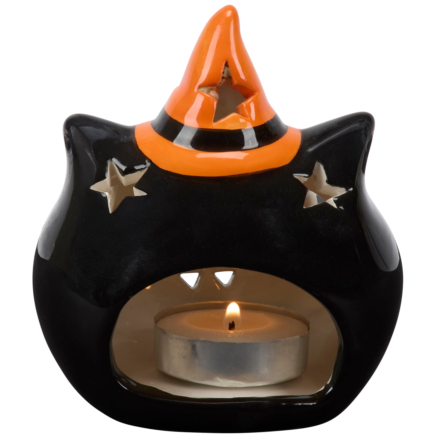 Black Cat Tealight Holder