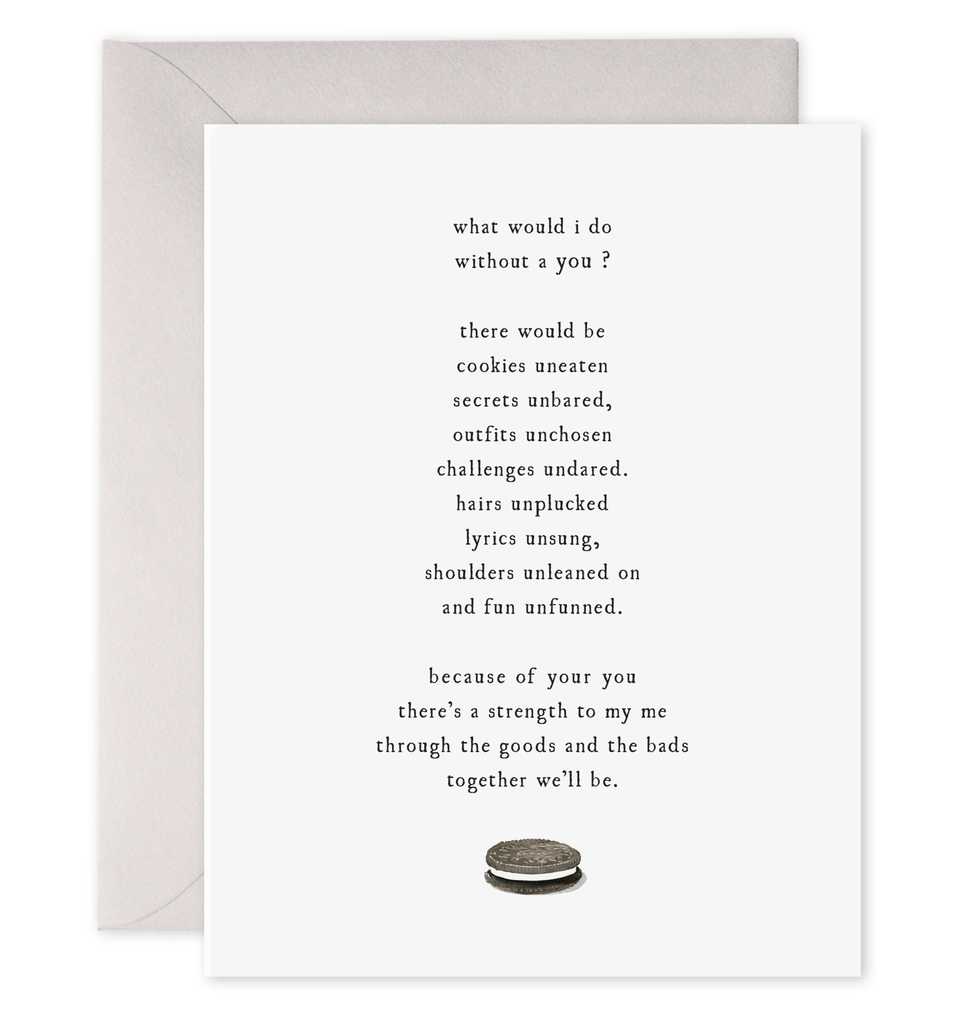 What Would I Do Card | Love & Friendship Greeting Card
