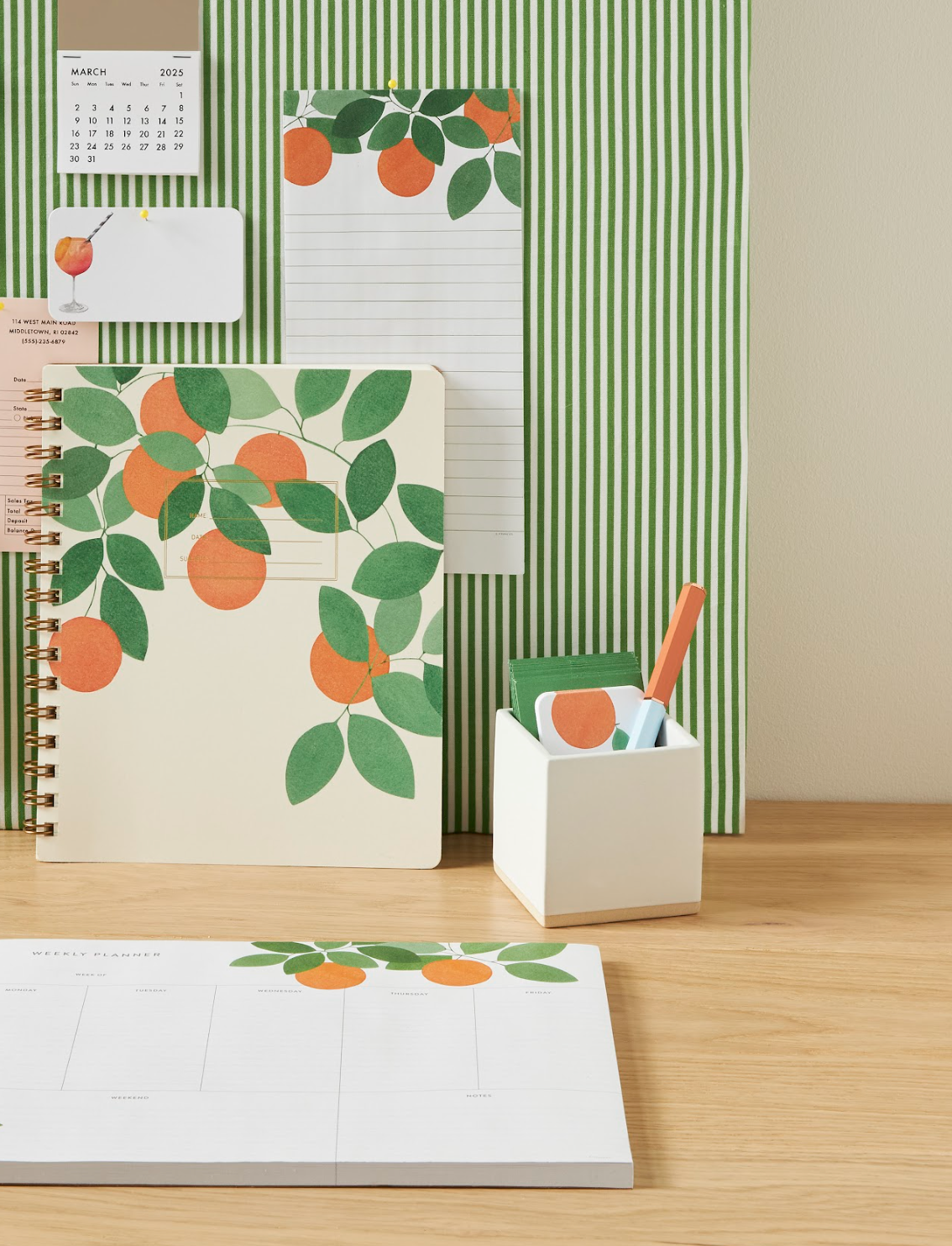 Orange Grove Thank You Greeting Card