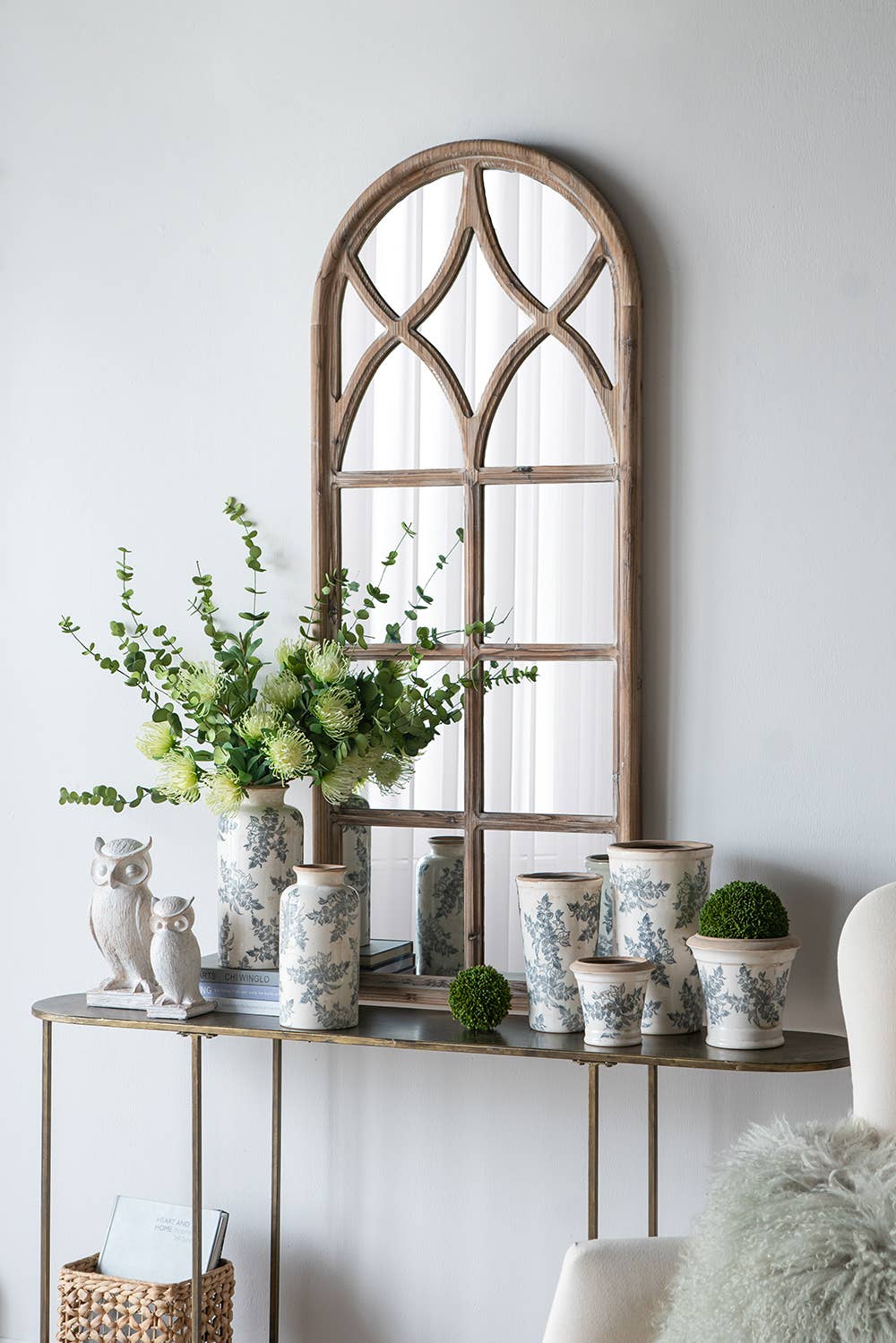 Midnight Blossom Ceramic Vase