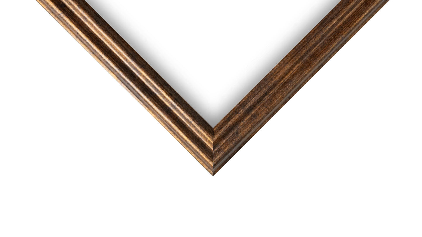 Vintage Rustic Bronze Solid Wood Frame for Wall Decor