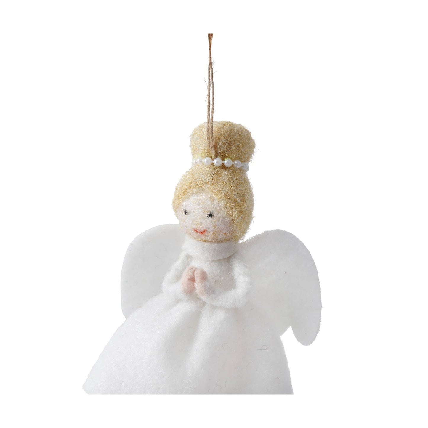 Light Haired Felt Angel Hanging Decoration