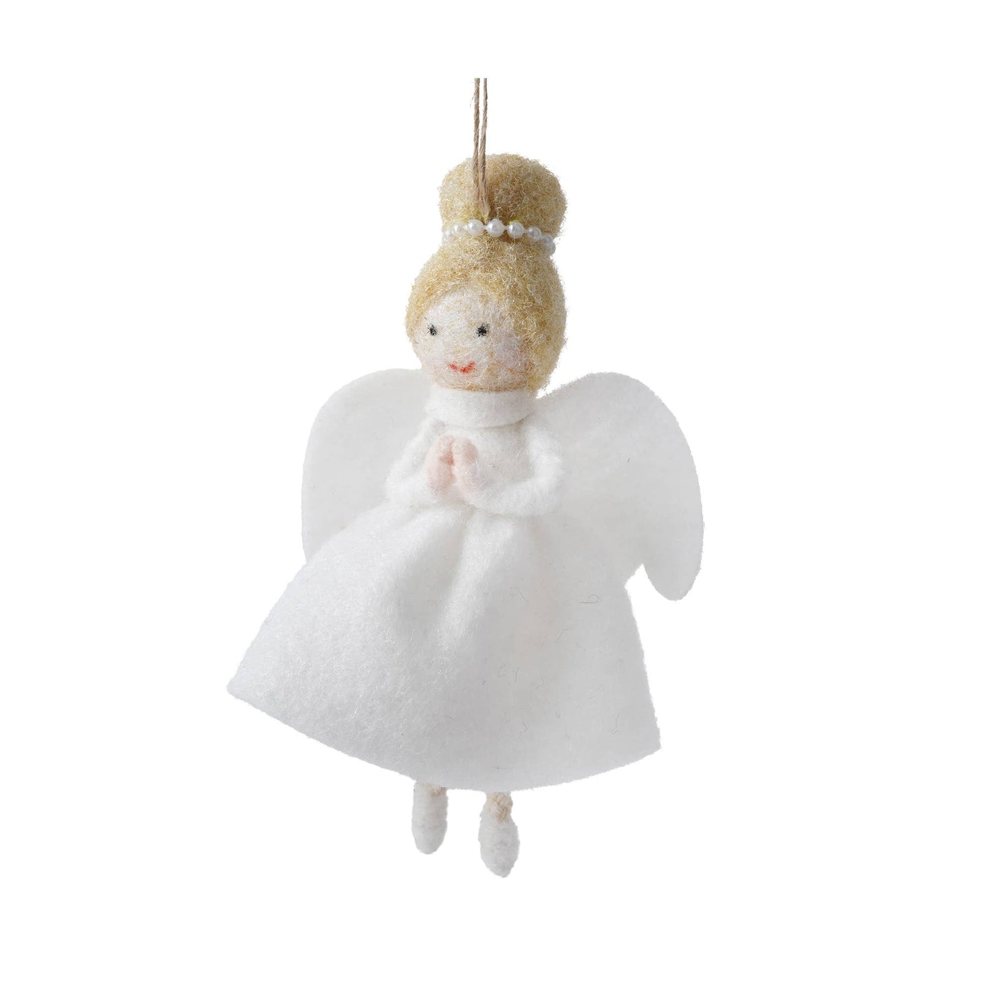 Light Haired Felt Angel Hanging Decoration