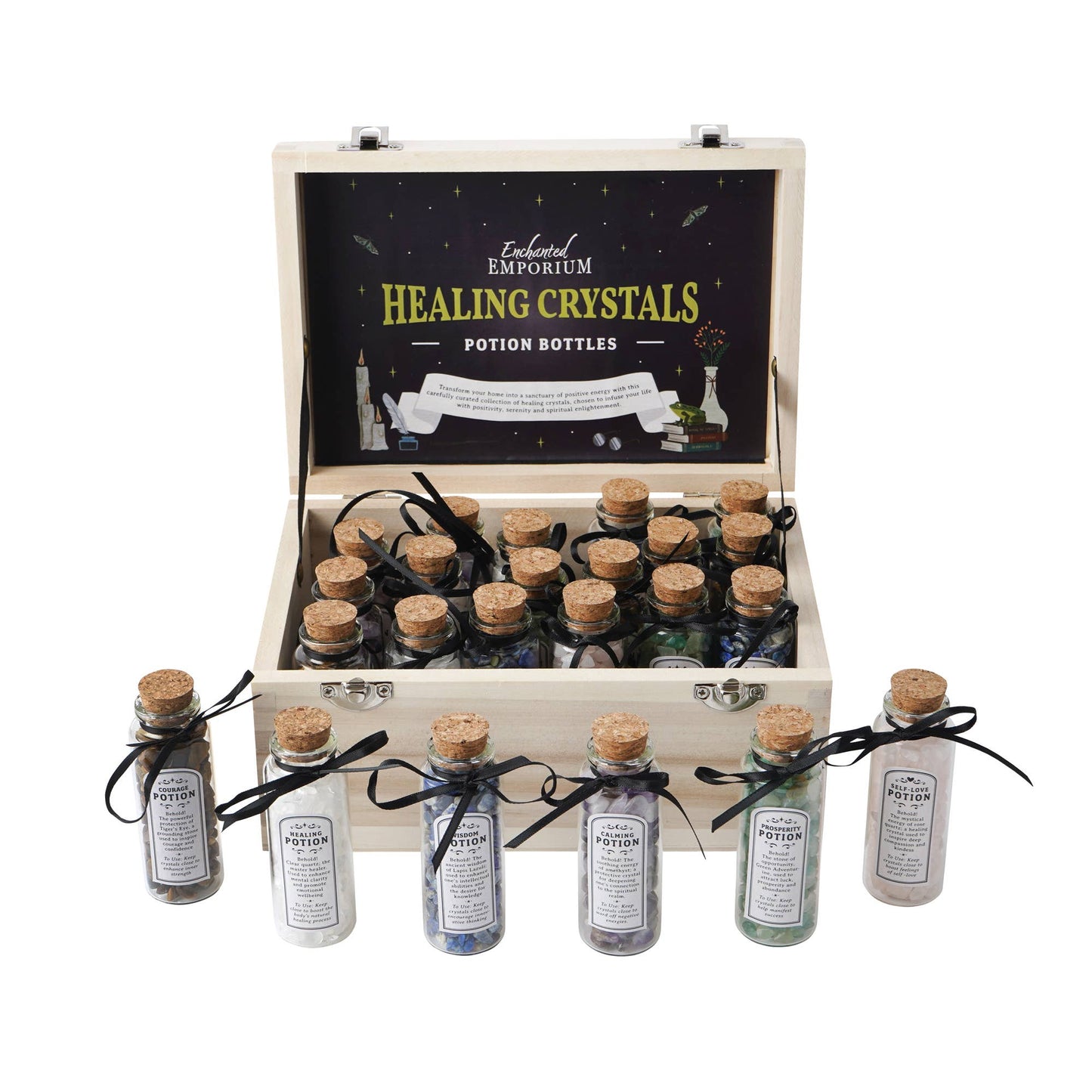 Enchanted Emporium 24pcs Crystal Potion Bottles