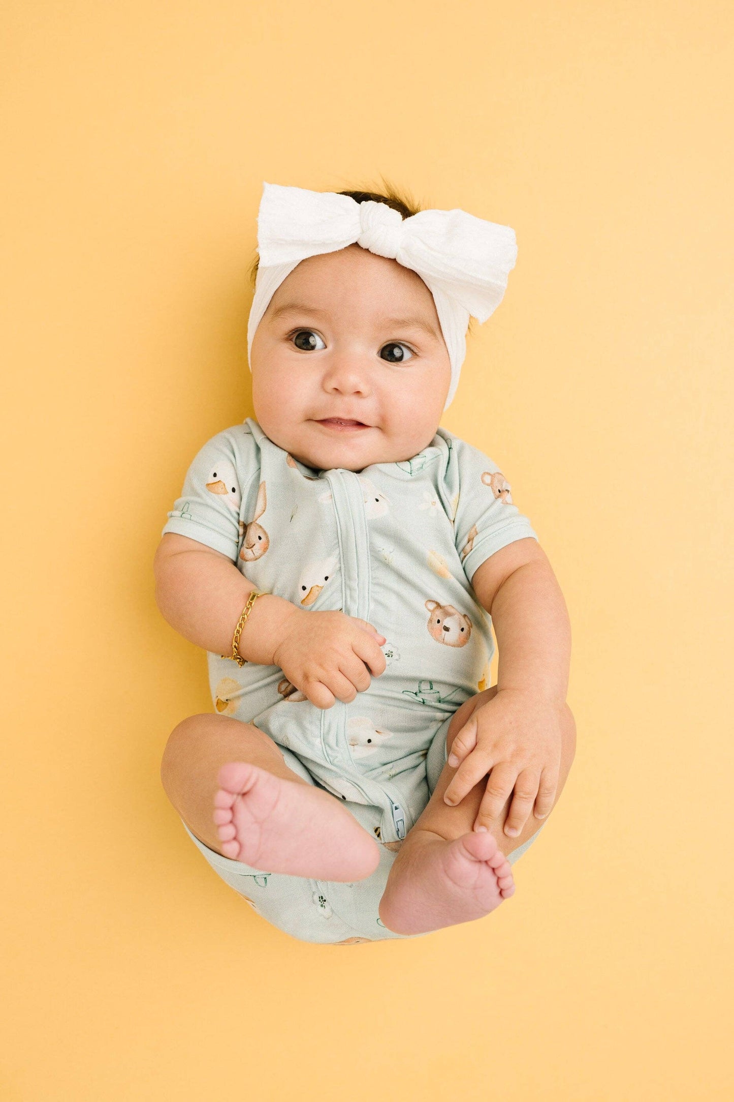 Springtime Pals Bamboo Short Romper