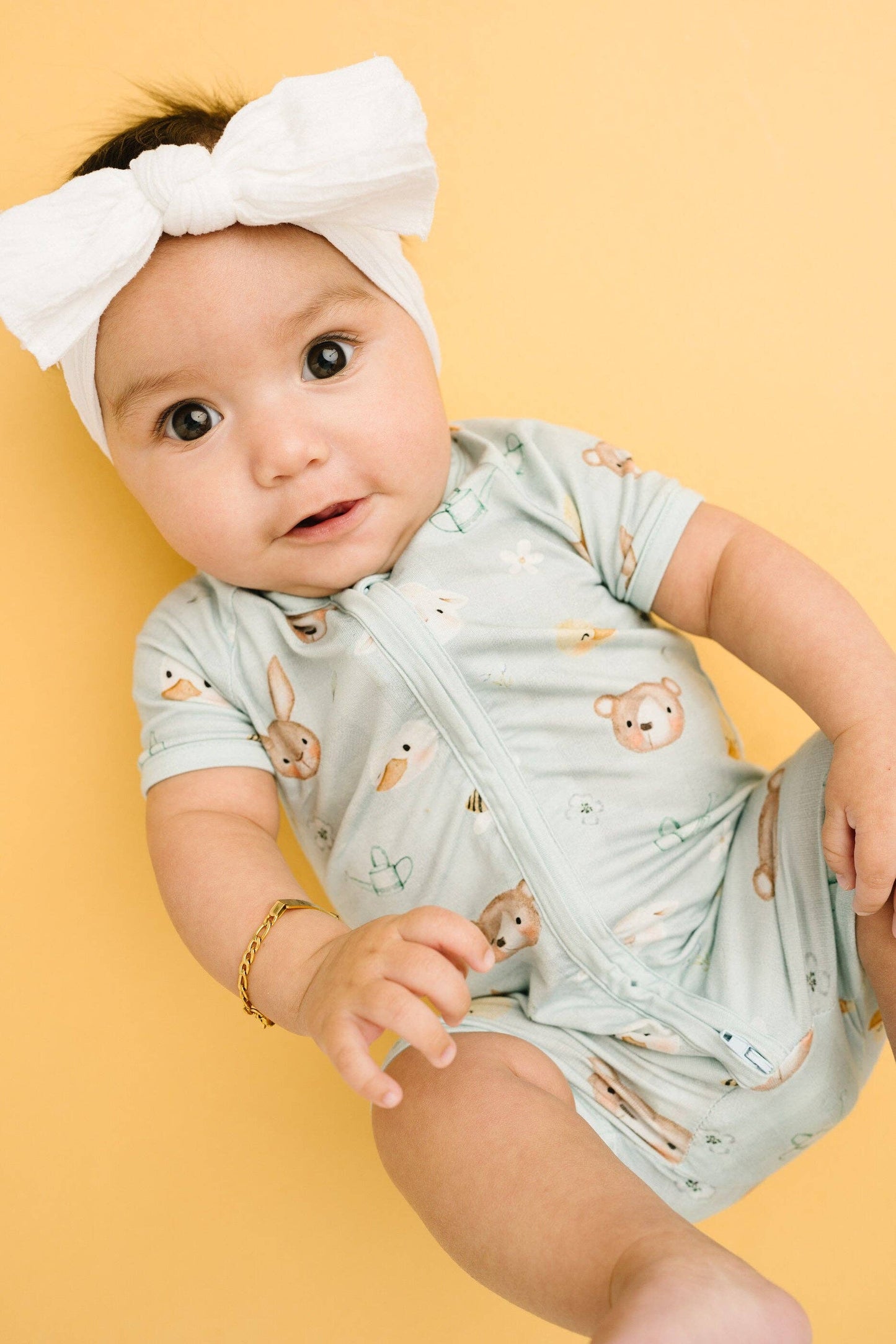 Springtime Pals Bamboo Short Romper