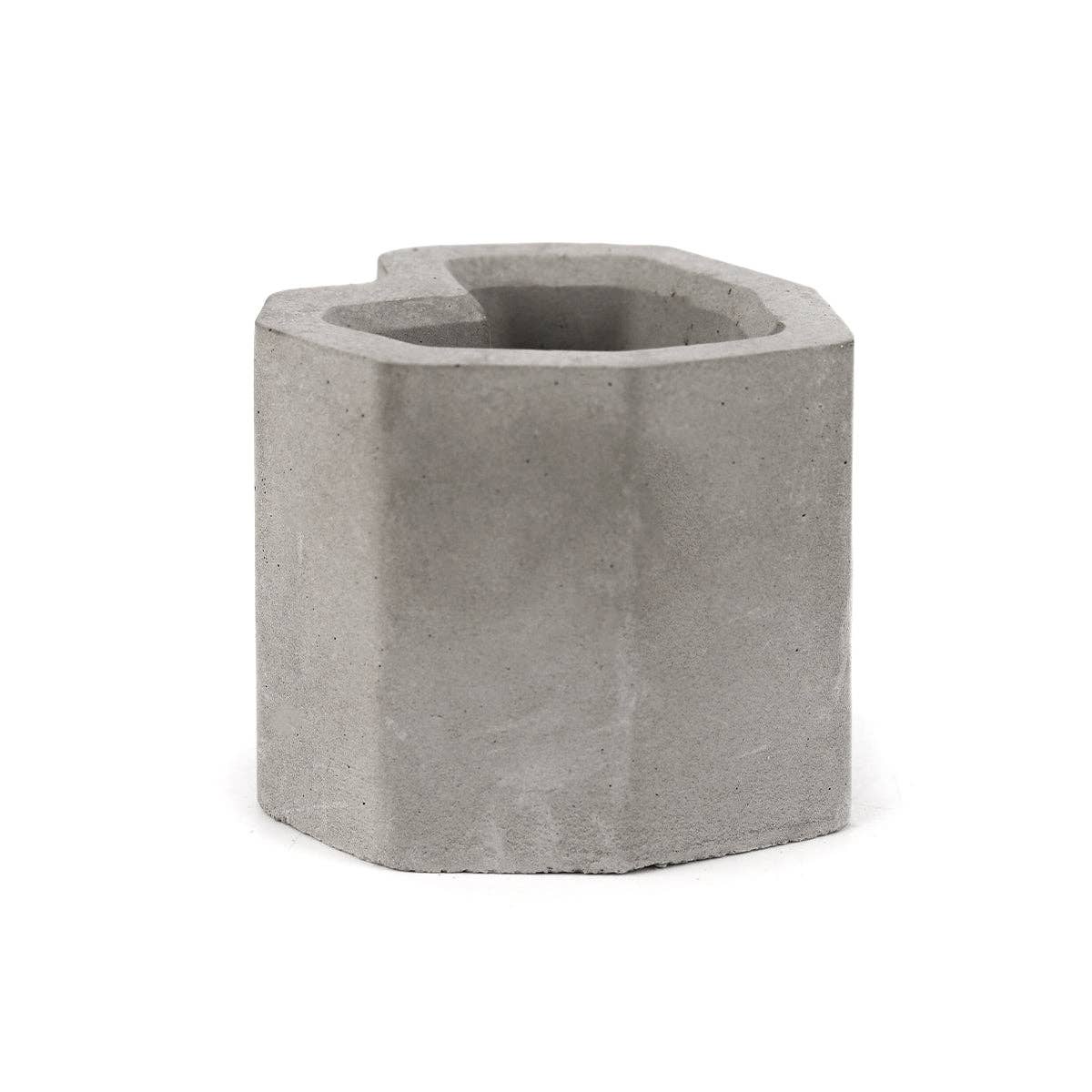 Heart-shaped Cement Mini Pot for Succulent & Air Plant Decor