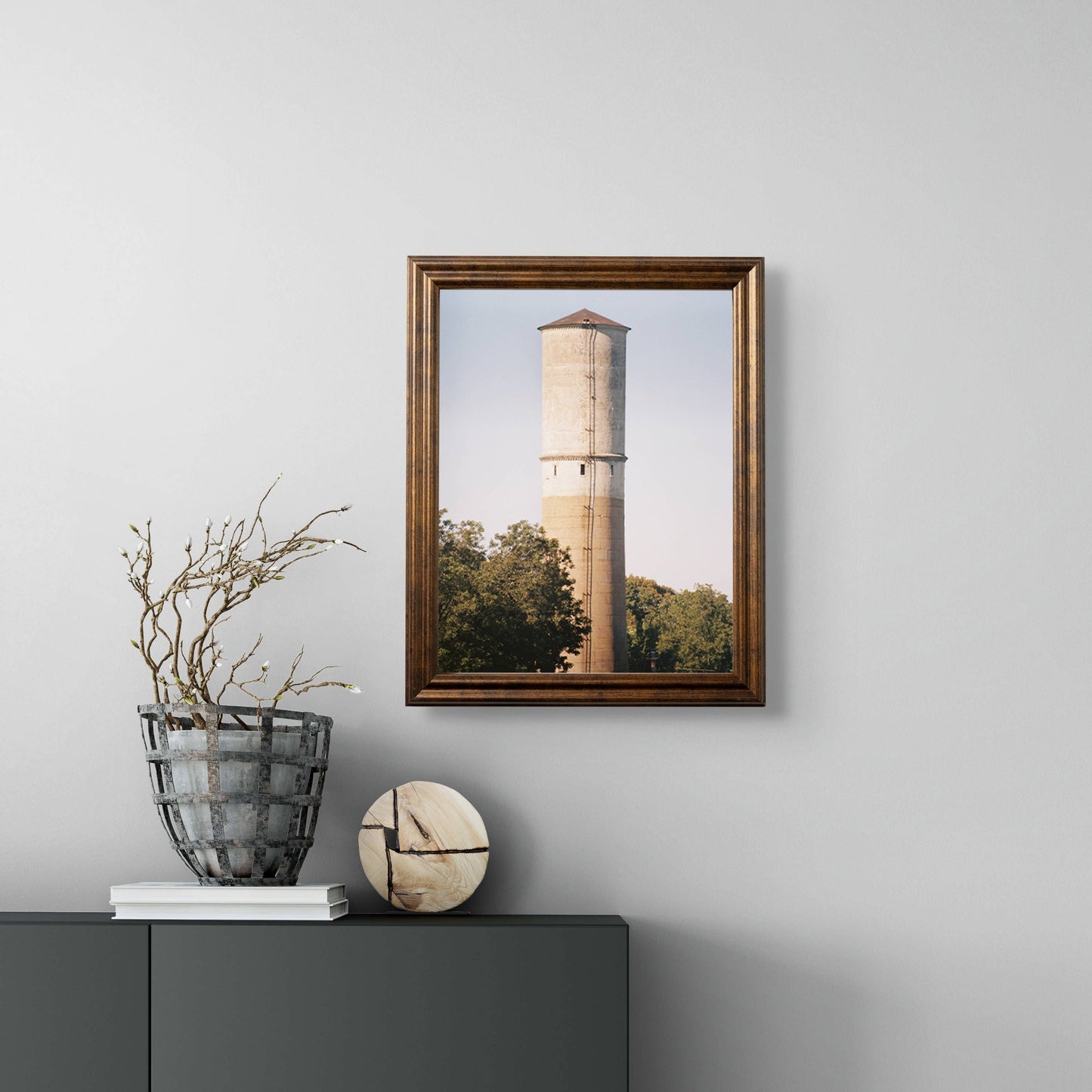 Vintage Rustic Bronze Solid Wood Frame for Wall Decor