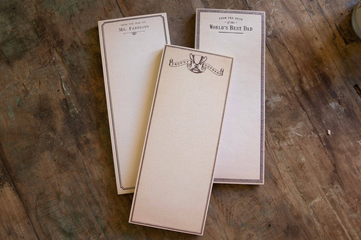 Trophy Husband Skinny Notepad