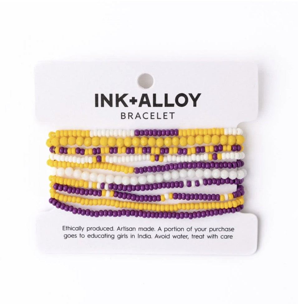 Game Day Beaded Stretch Bracelet Sets