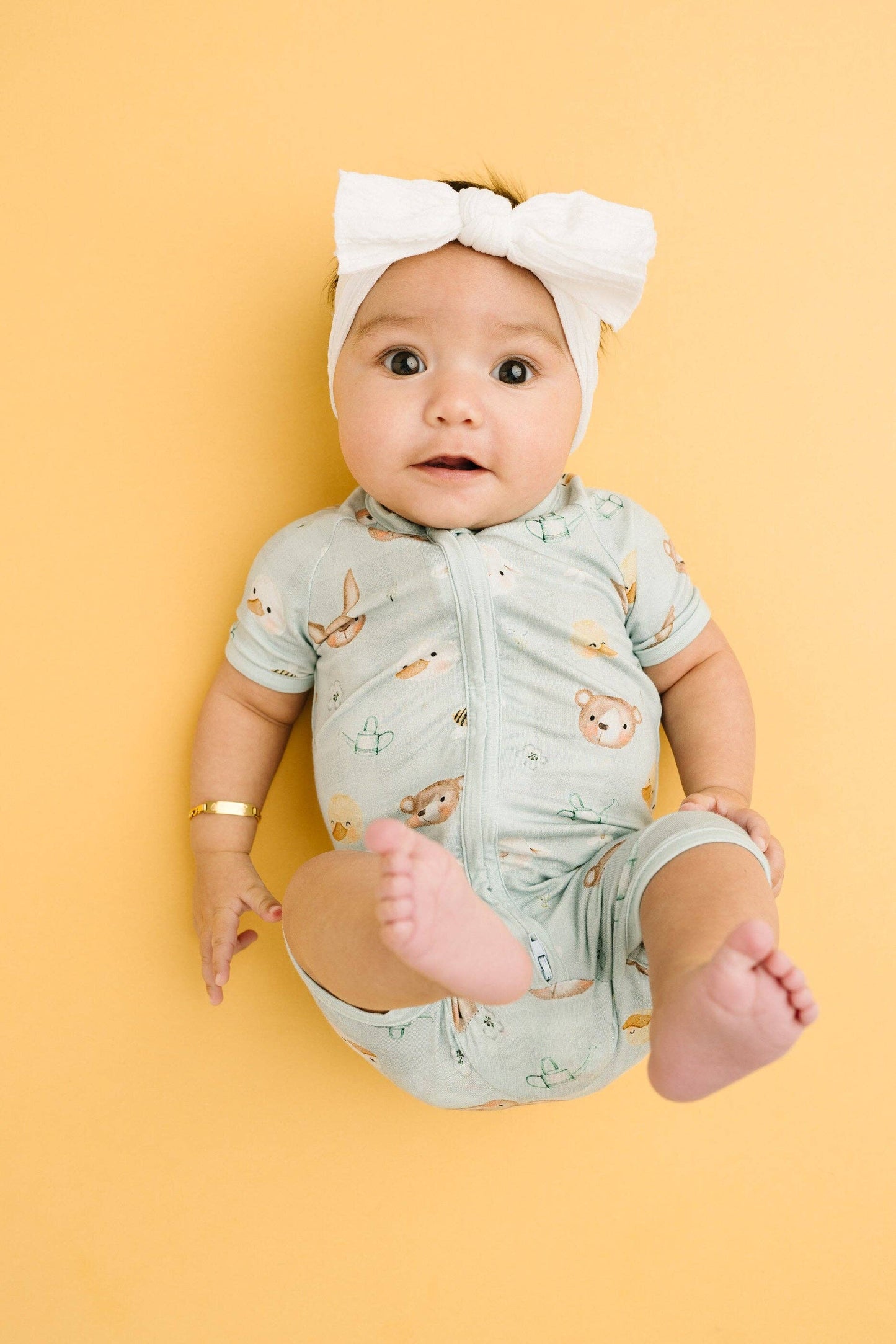 Springtime Pals Bamboo Short Romper