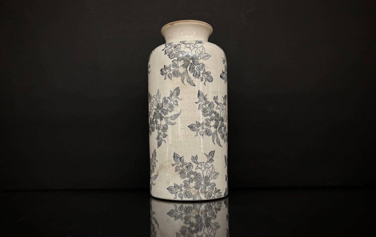 LA FLEUR VASE, 12.5"H