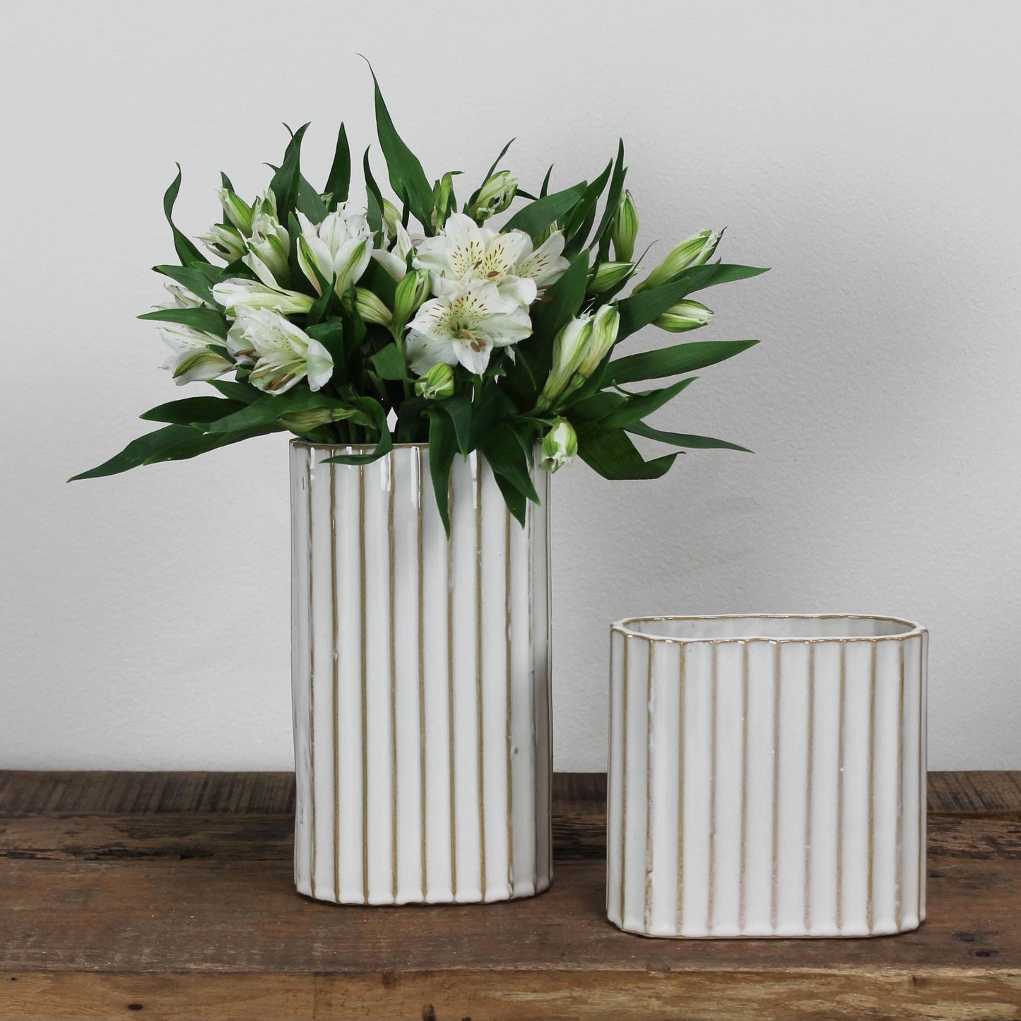 Caro Ribbed Vase
