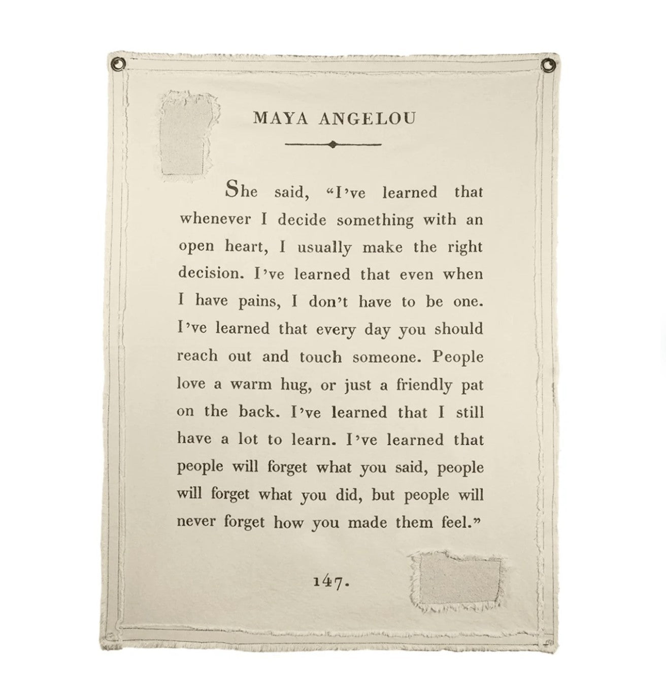 Maya Angelou Wall Hanging 31.5" X 40"