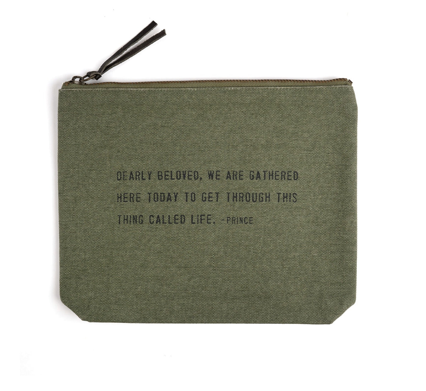 Prince Dearly Beloved Canvas Zip Pouch