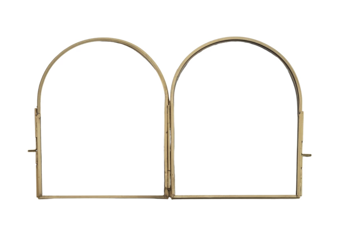 Double Arched Brass Frame