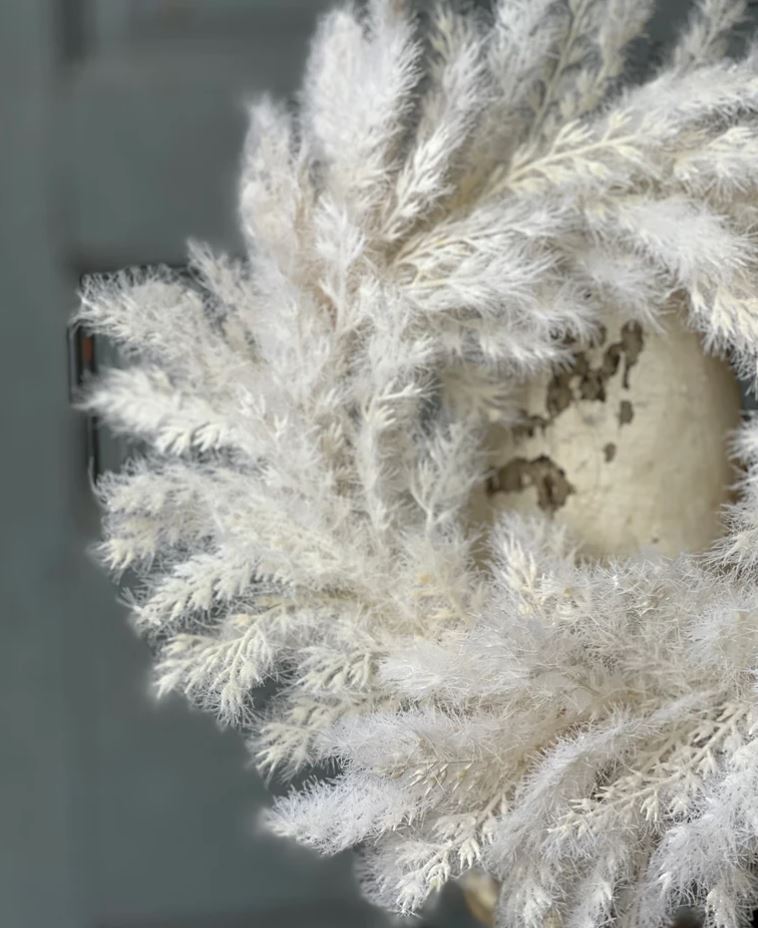 Downy Spires Candle Ring Wreath
