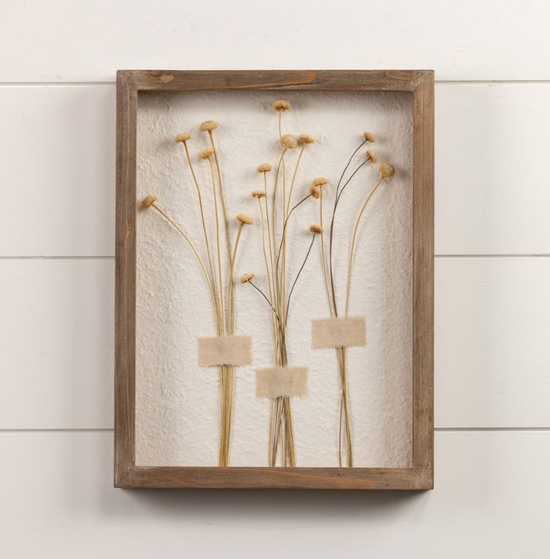 Pressed Flowing Floral Wall Decor
