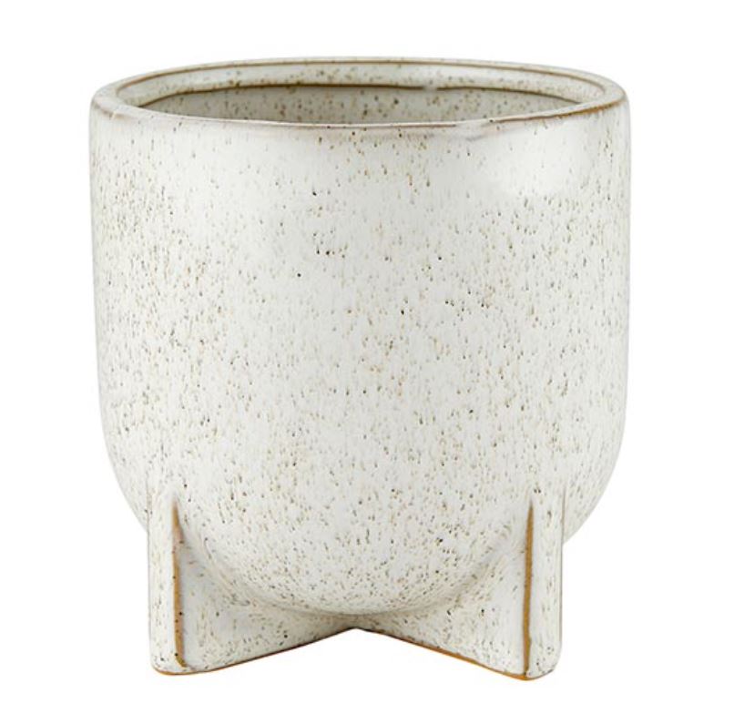 Footed Ceramic Pot