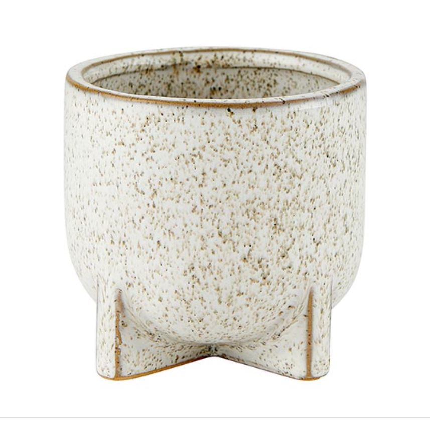 Footed Ceramic Pot