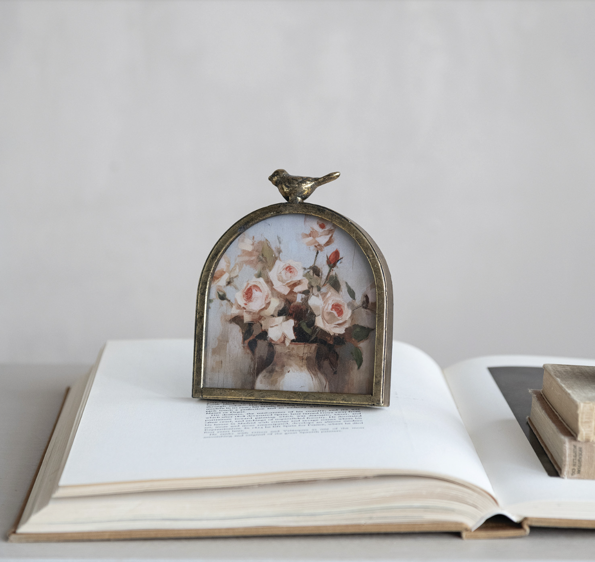 Arched Frame with Bird Finial