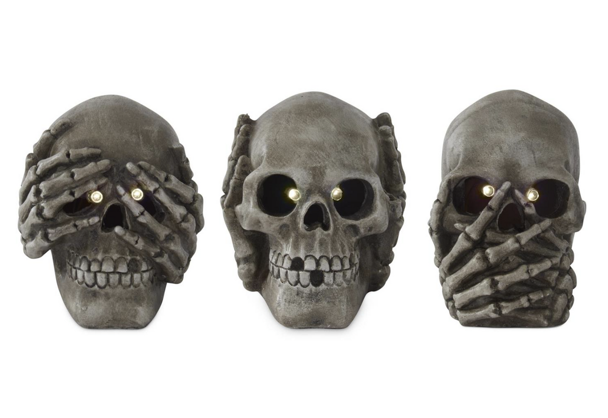 Hear No Evil Skeleton LED Set