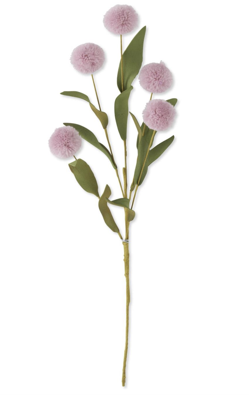 Pom Pom Pick with Eva Leaves - Light Purple