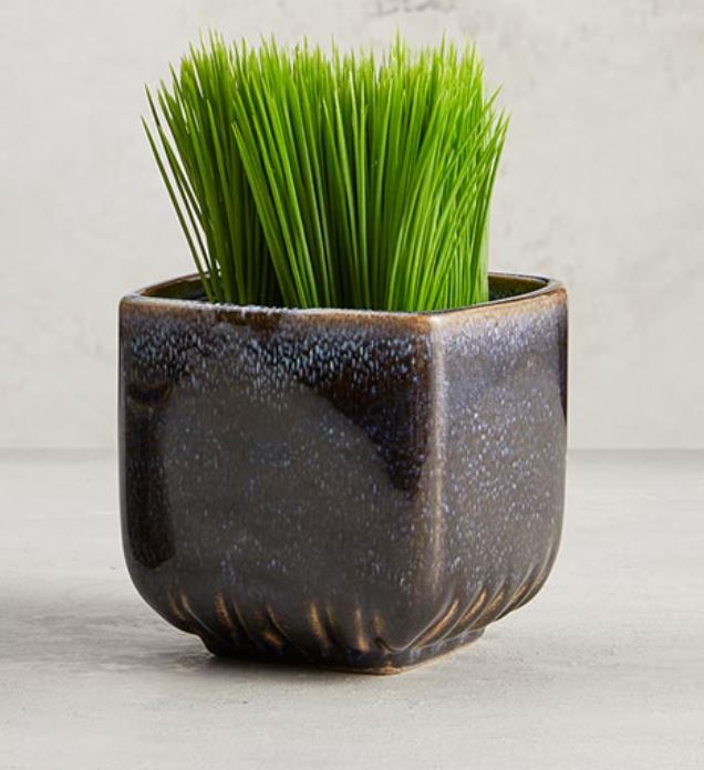 Navy Square Pot