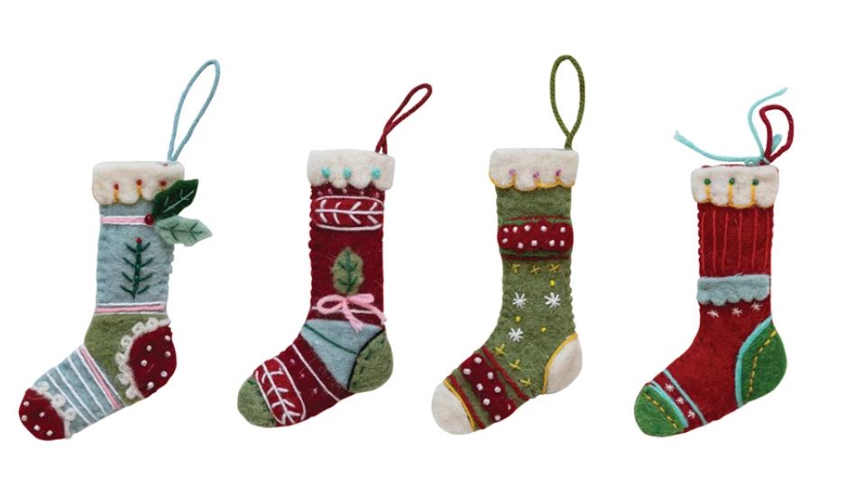Felt Stocking Ornament