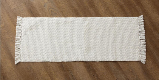 Cream Woven Table Runner