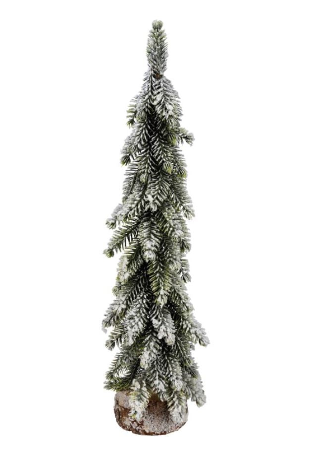 Thin Snowy Tree
