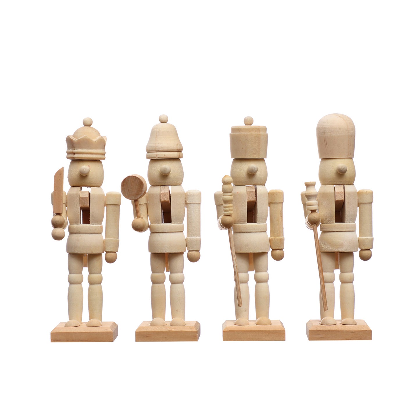 Natural Wood Nutcracker Ornament