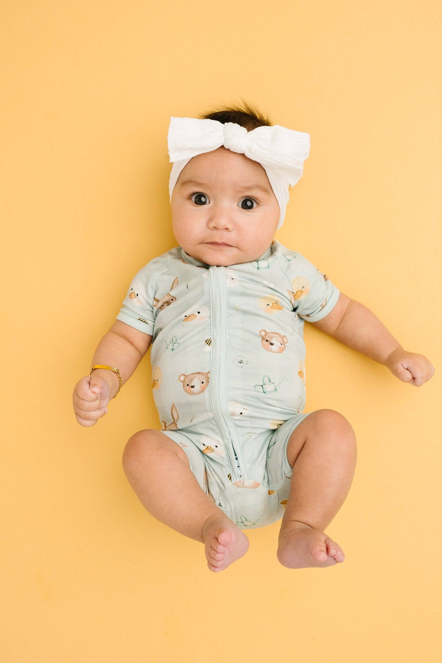 Springtime Pals Bamboo Short Romper