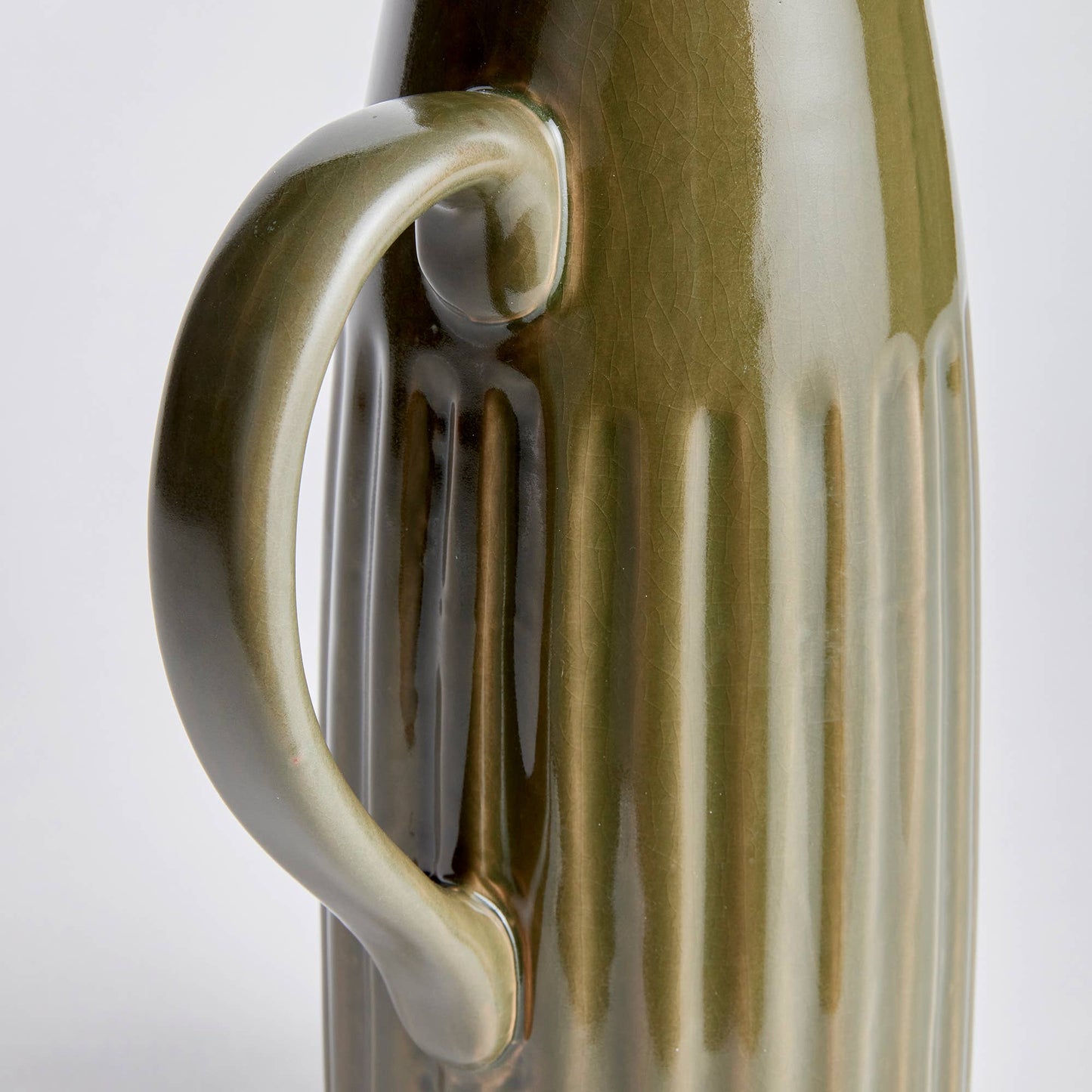 Green Ceramic Pitcher