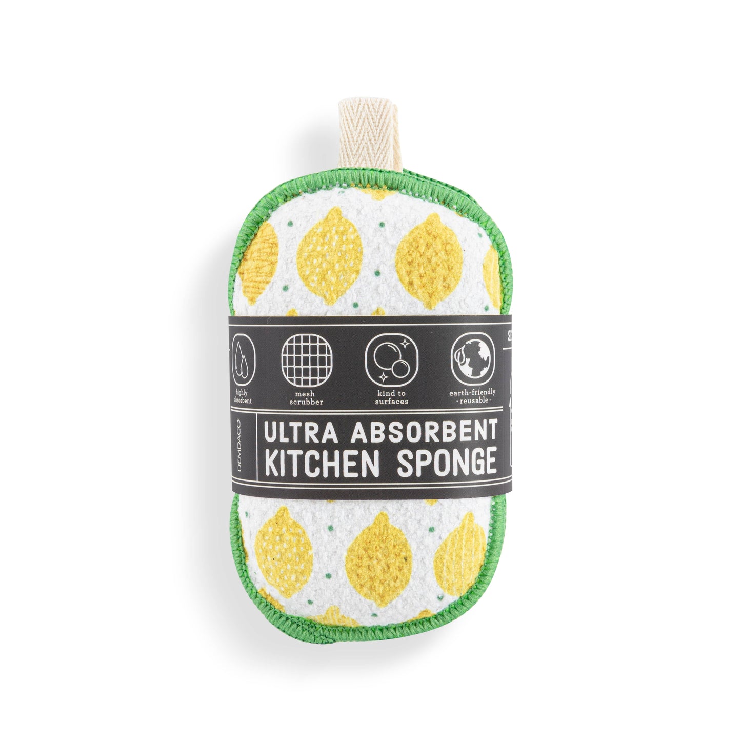 Lemons Absorbent Reversible Sponges Set of 2 - 3x5in