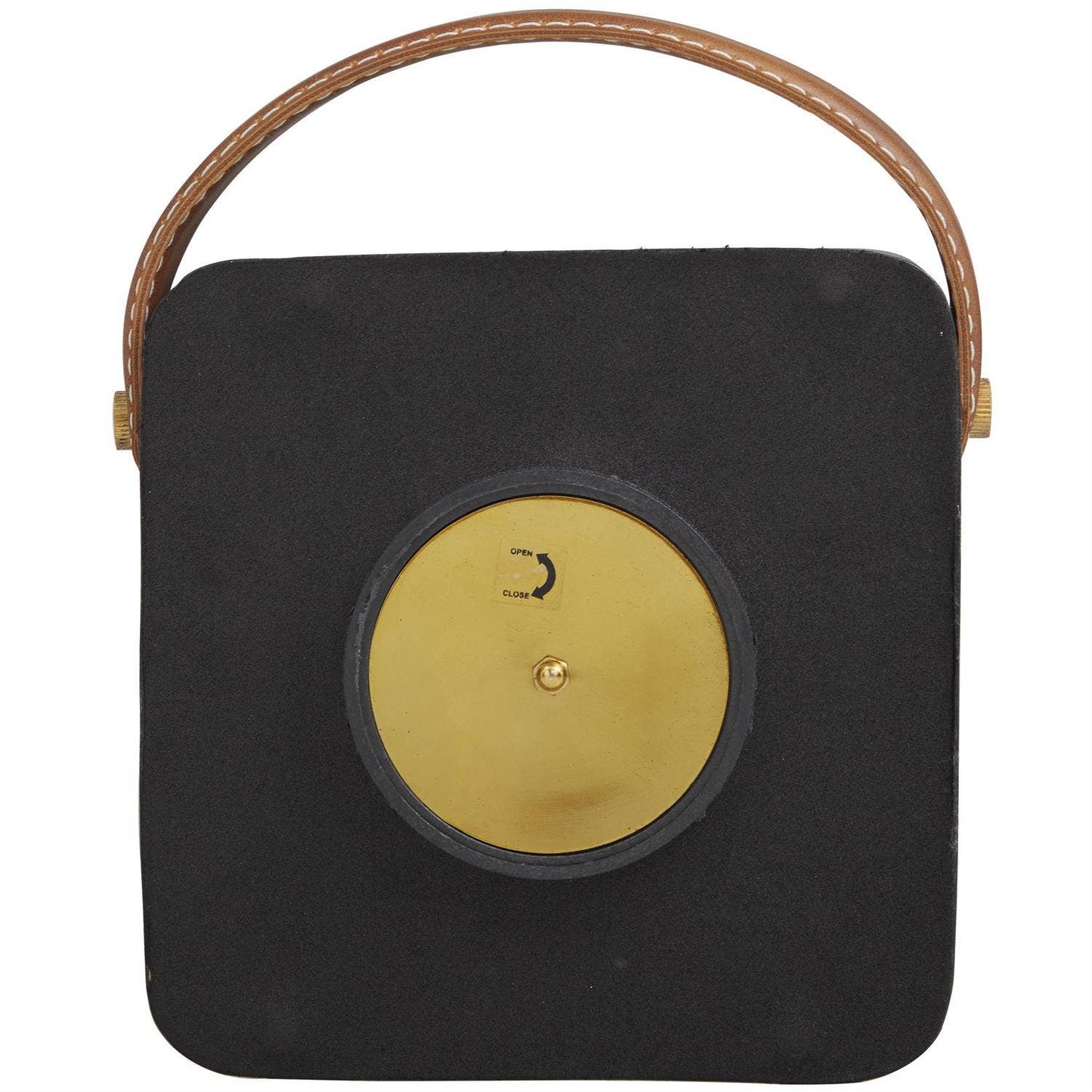 Minimalist Desk Clock with Leather Strap