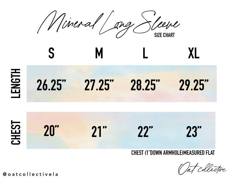 SANTA'S FAVORITE Mineral Washed Long Sleeve Graphic Top