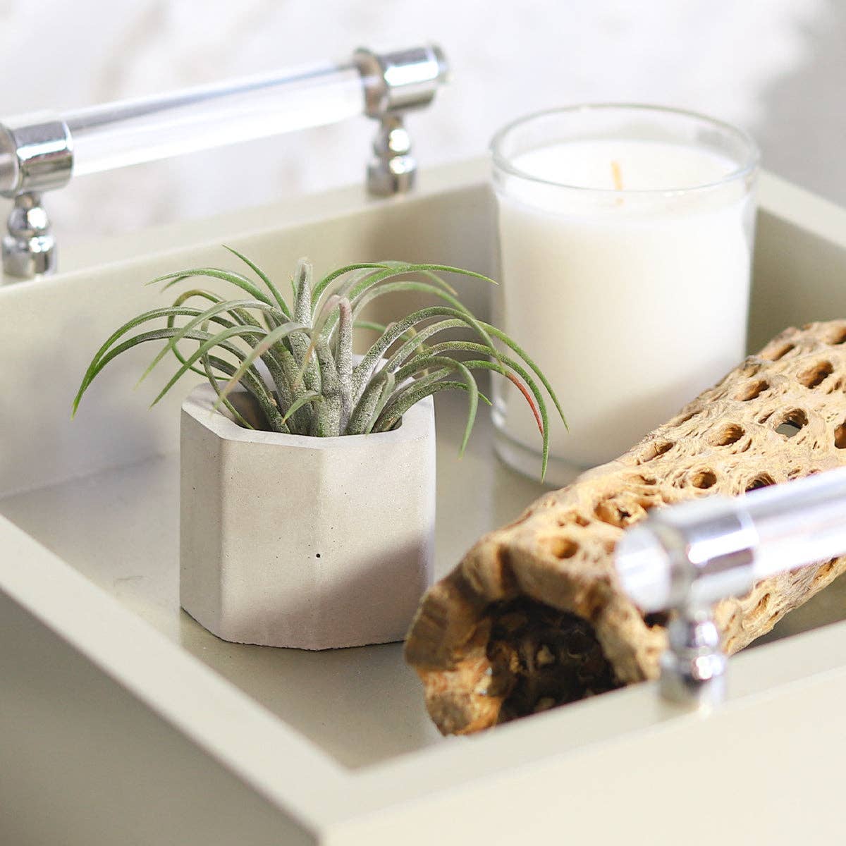 Heart-shaped Cement Mini Pot for Succulent & Air Plant Decor