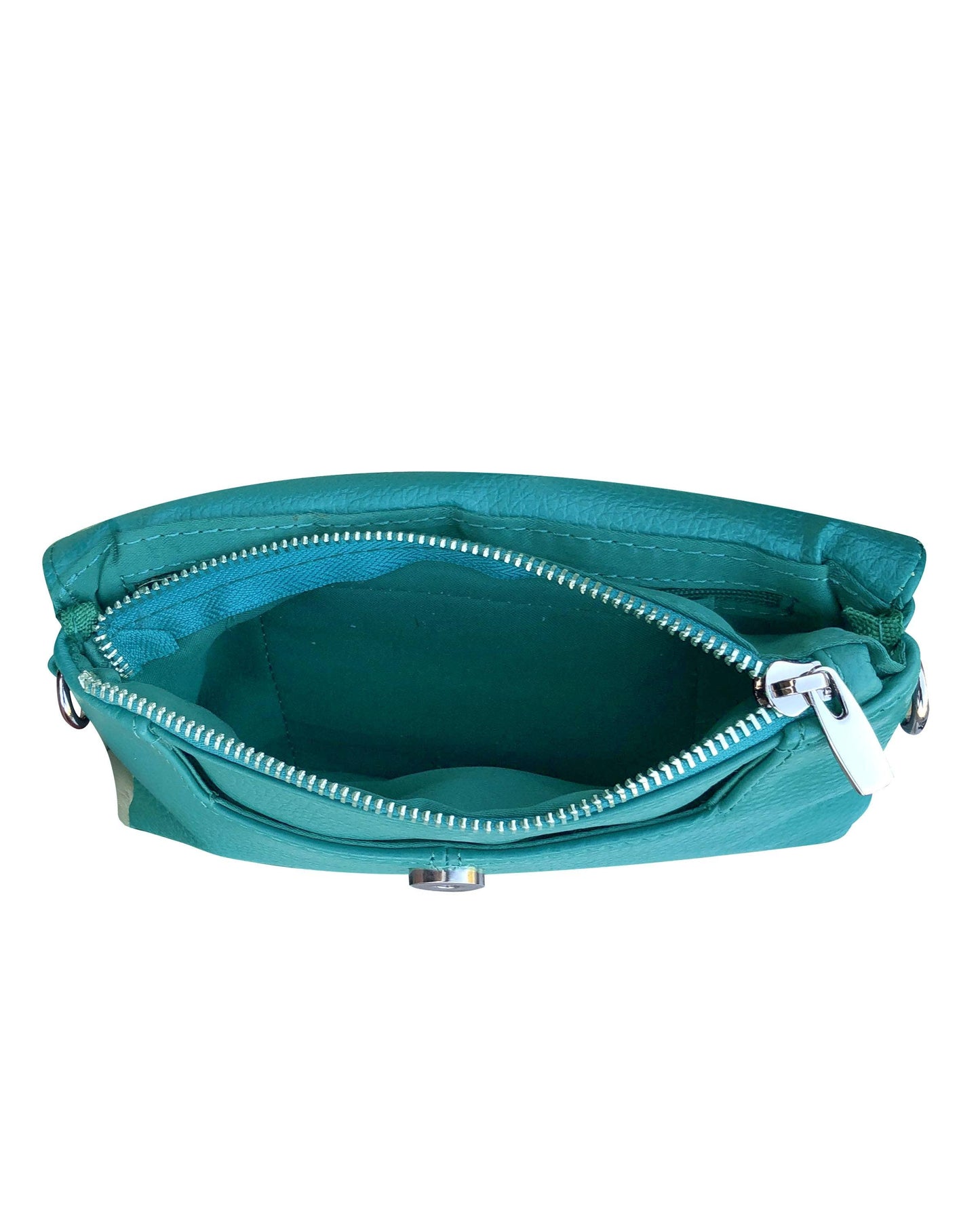 Leather Crossbody Clutch Bag