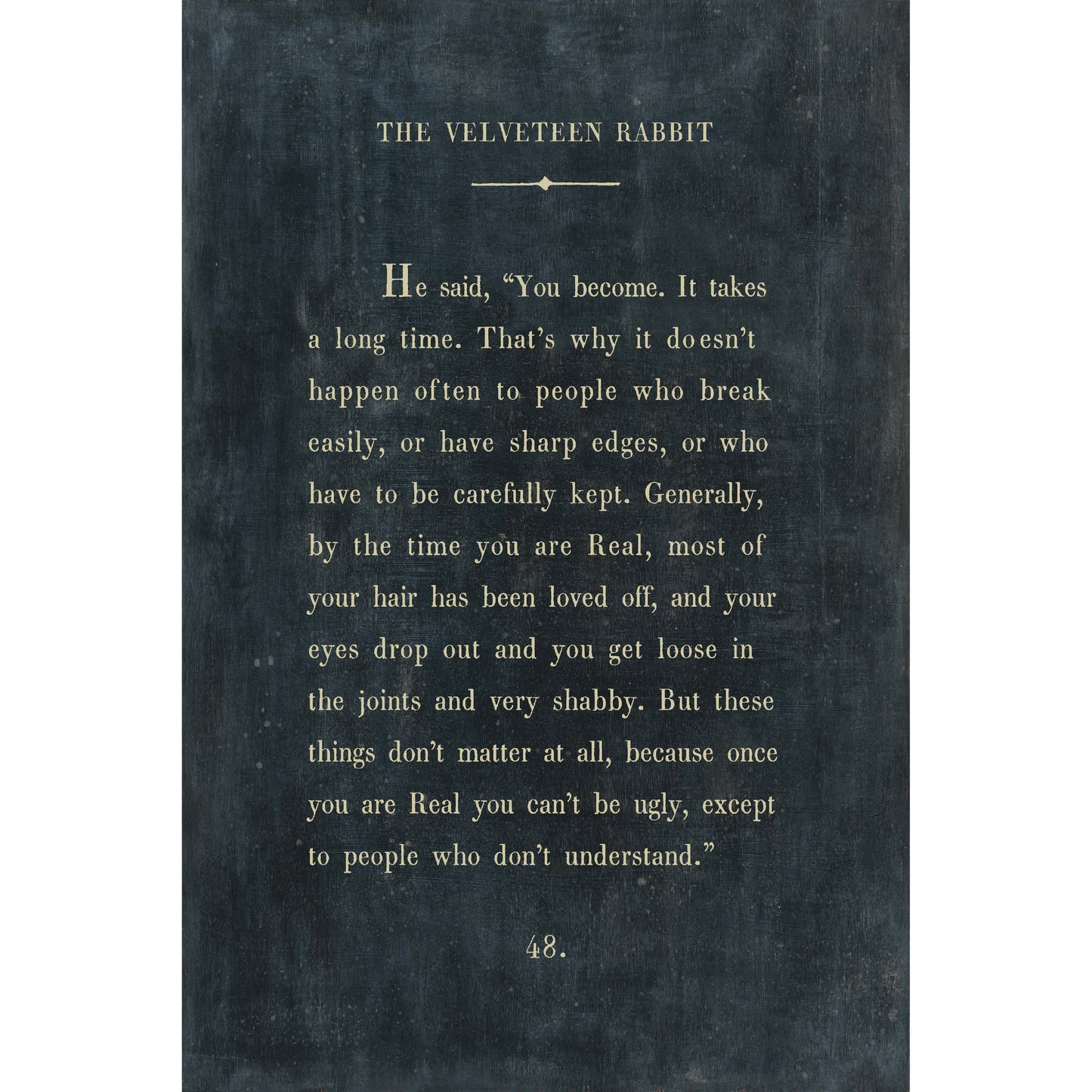The Velveteen Rabbit Art Tile