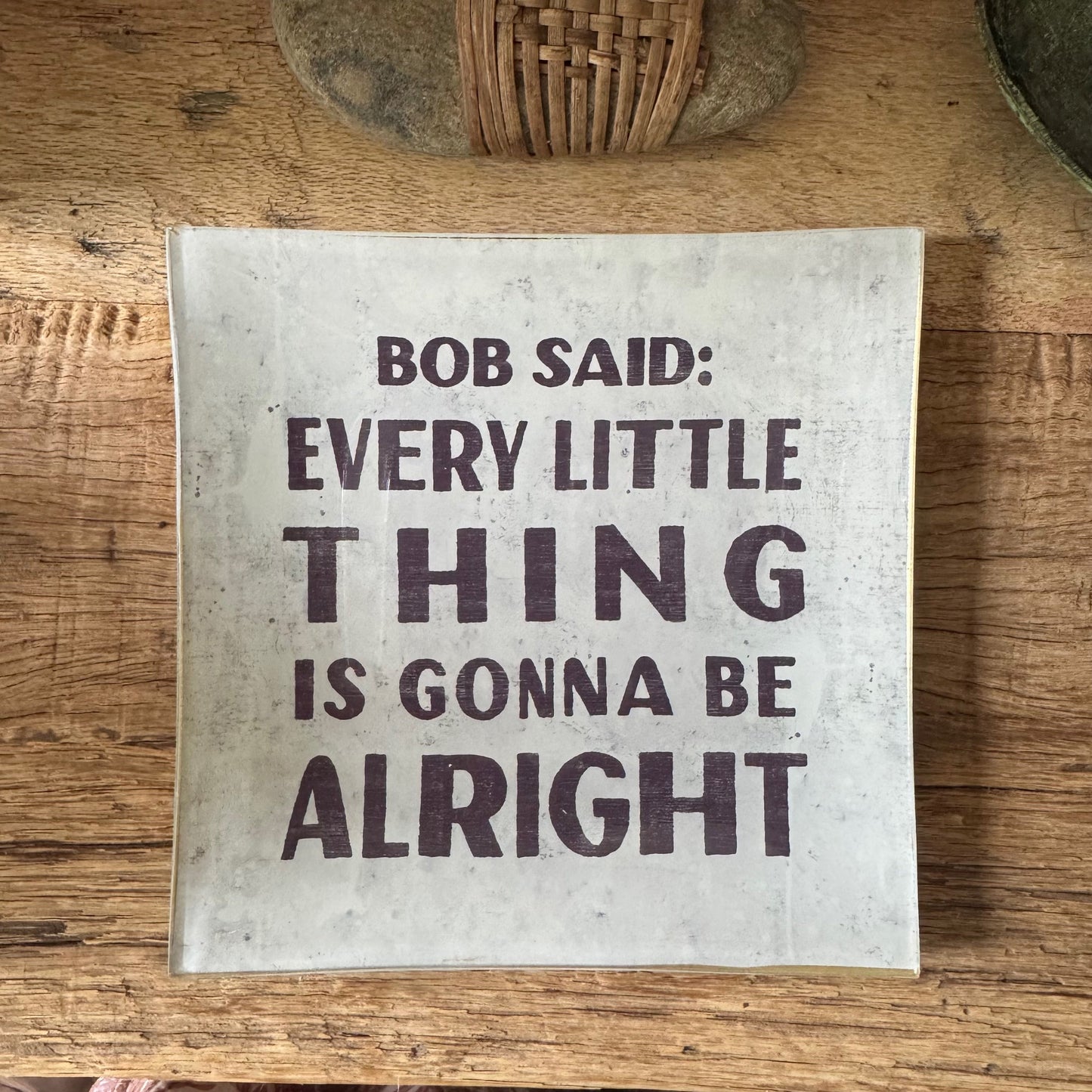 Bob Said Decoupage Plate