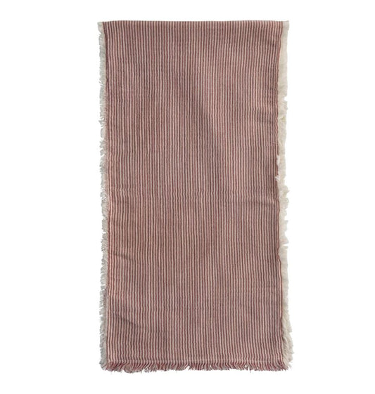 Red and White Stripped Runner