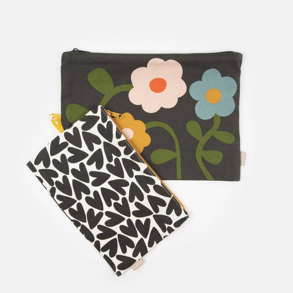 Multi Floral Travel Pouch