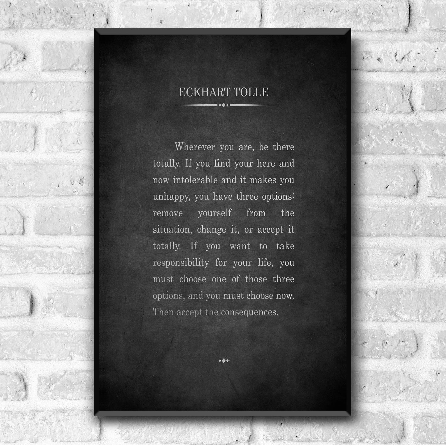 Ekhart Tolle Quote Art Print Inspirational Quote