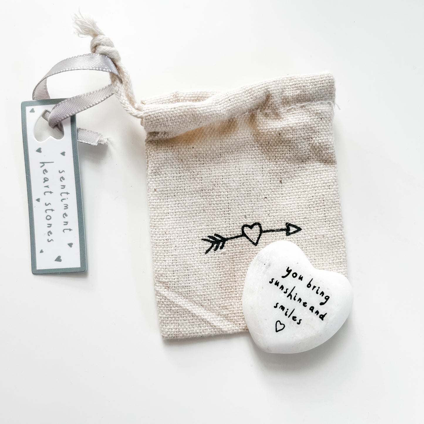 Sentiment Heart Stones