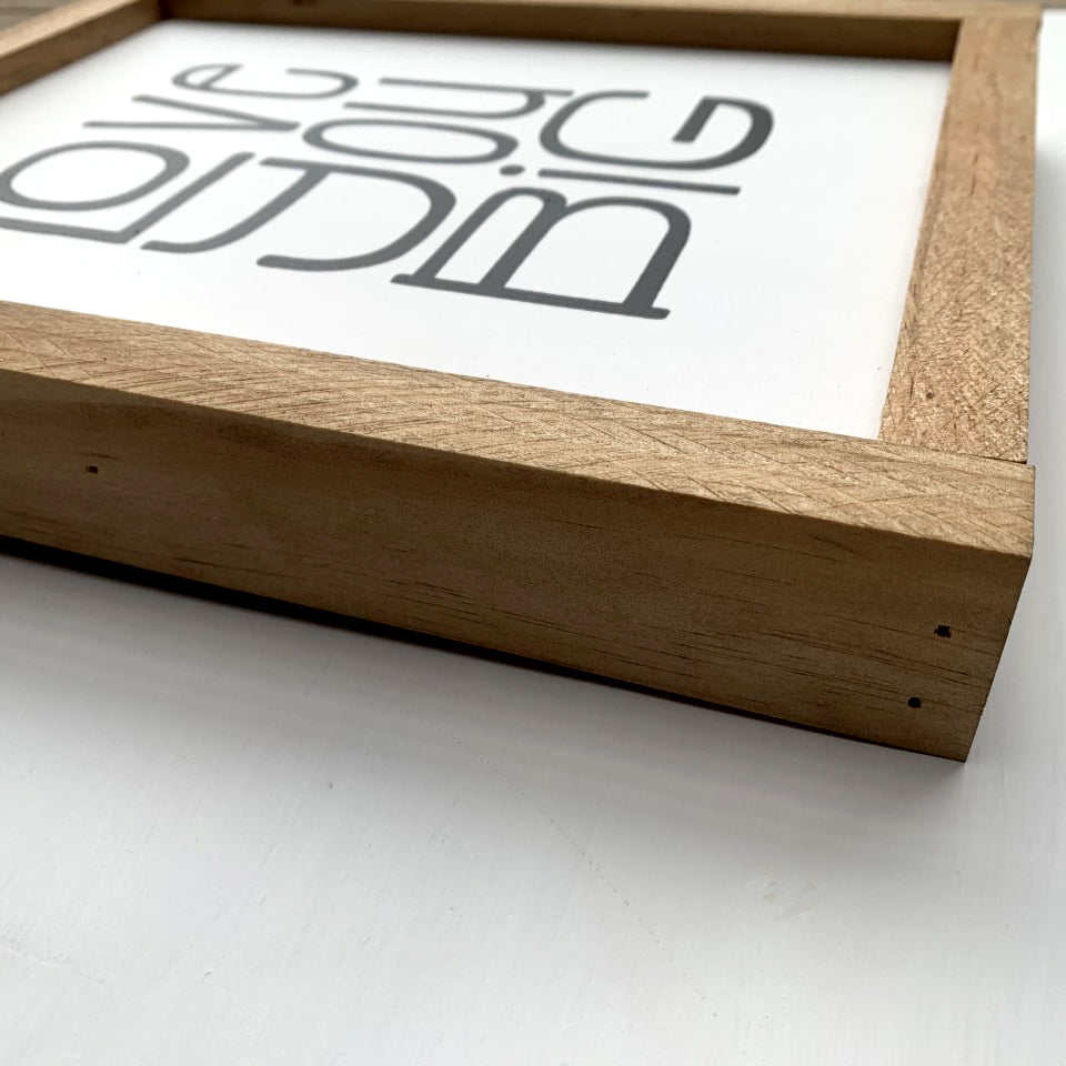 Love You Big Wood Sign